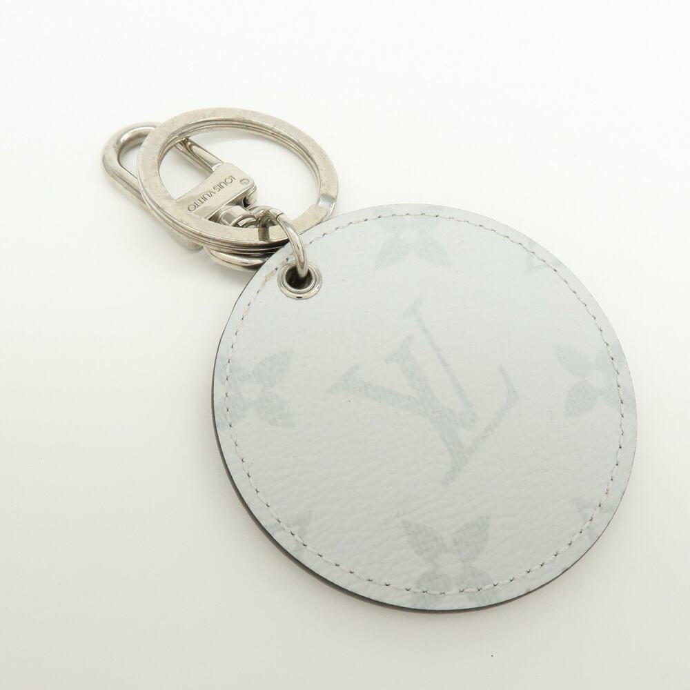 Louis Vuitton Monogram Porte Cles Round Bag Charm White